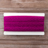 Мерсеризованное хлопковое кружево, 20 мм, цвет цикламеновый. Арт 3037/25                 