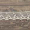 Кружево-вышивка на тюле, 32 мм, цвет бежевый, 100% полиэстер, 3,5 м. Арт T-30115.371