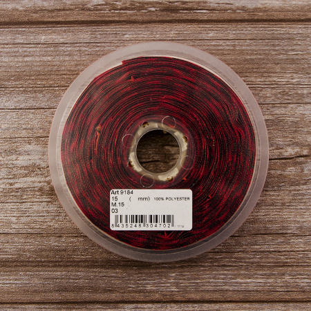 Лента жаккард SAFISA, 15 мм, 15 м, цвет 03. Арт 9184-15мм-03