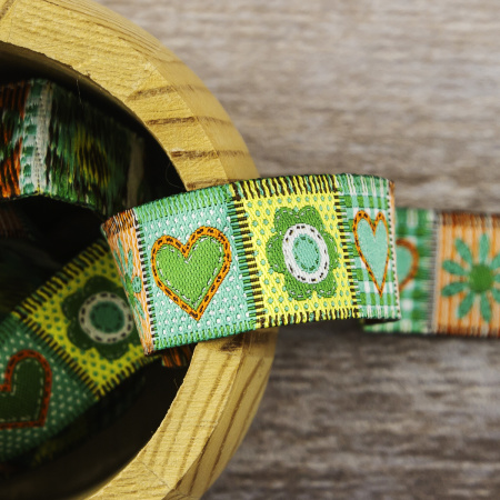 Лента жаккард SAFISA, 20 мм, 15 м, цвет 04. Арт 9178-20мм-04