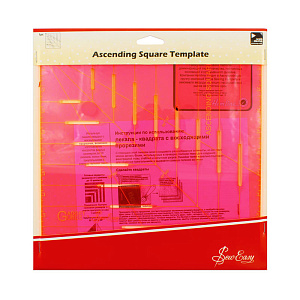 Лекало-квадрат с восходящими прорезями. Арт ERGG10.PNK              