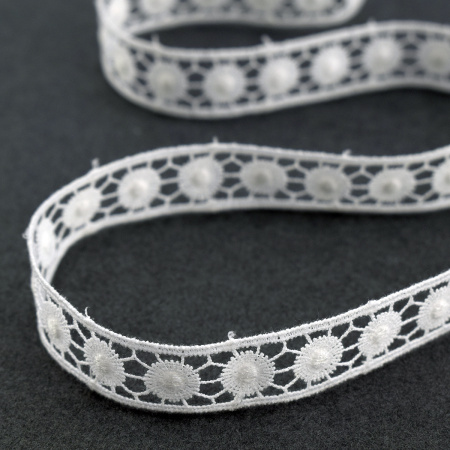 Гипюр, 18 мм, цвет белый. Арт K052/01