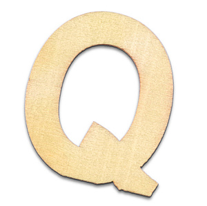 Деревянная заготовка "Буква" Q. Арт 2490617