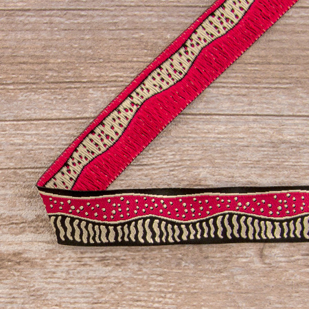 Лента жаккардовая SAFISA, 20 мм, 15 м, цвет 01. Арт 9272-20мм-01