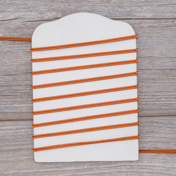 Шнур-сутаж PEGA, темно-рыжий, 3 мм. Арт 841113909A7302