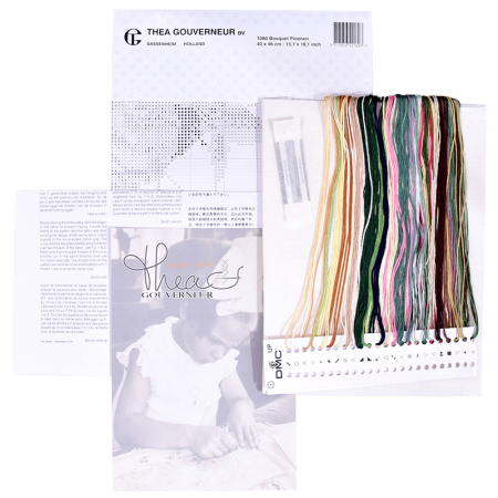 Набор для вышивания "Пионы", канва лён 32 ct. Арт 1080                    