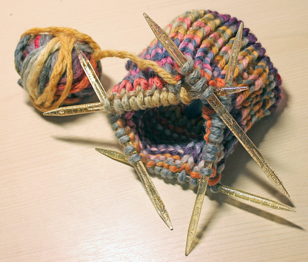 Спицы, чулочные, пластик, addiChampagner №8, 20 см. Арт 401-7/8-20