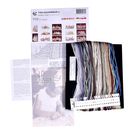 Набор для вышивания "Лондон", канва аида (черная) 18 ct. Арт 470.05                  