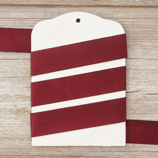 Лента репсовая SAFISA, 25 мм, 25 м, цвет 30 бордовый. Арт 350-25мм-30