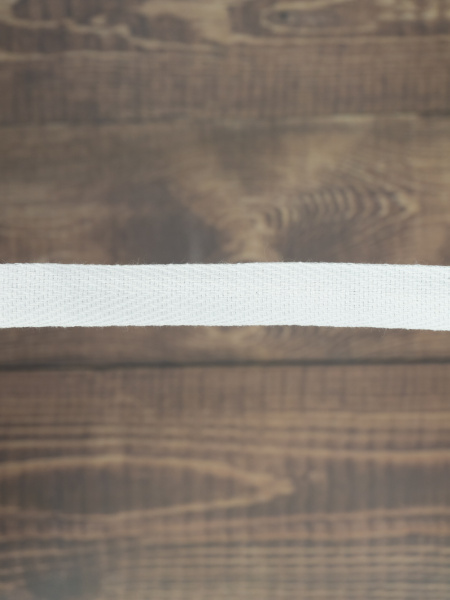 Тесьма киперная SAFISA, 15 мм, 25 м, цвет 02, белый. Арт 0270-15мм-02