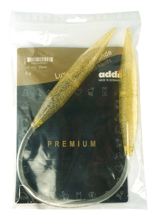 Спицы, круговые, пластик, addiChampagner №25, 60 см. Арт 405-7/25-60