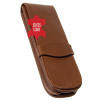 Футляр кожаный "Leather Case Classic" для двух ручек, цвет коричневый. Арт 41049