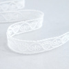 Вышивка на тюле, 19 мм, цвет белый. Арт I643/01