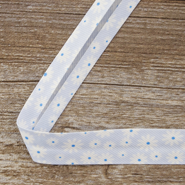 Косая бейка с рисунком SAFISA, арт.6522, 20 мм, 20 м, цвет 04. Арт 6522-20мм-04