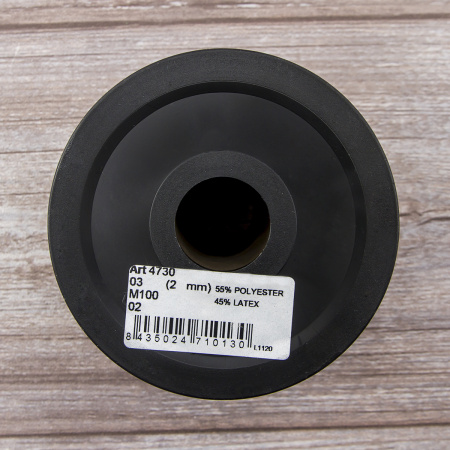 Резинка шляпная SAFISA, 2 мм, цвет 02, белый. Арт 4730-2мм-02