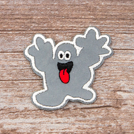 Комплект светоотражающих аппликаций + манжета, "звезда и привидение". Арт 1050RSB                 