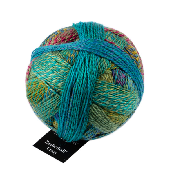 Пряжа Crazy Zauberball, 75% шерсть, 25% полиамид, 100 г, 420 м. Арт 1153-2404