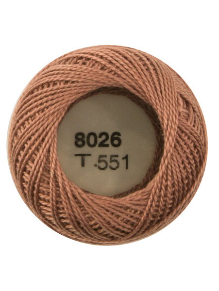 Мулине "Finca Perle"(Жемчужное"), №12,однотонный цвет 8026. Арт 00008/12/8026           