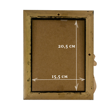 Рамка деревянная "Снеговик" цвет серый матовый с ручной росписью. Арт GBFRS