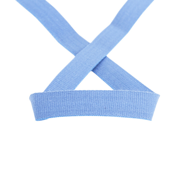 Тесьма киперная хлопковая на блистере SAFISA, 14 мм, 2,5 м , цвет 04, голубой светлый. Арт P00260C-14мм-04         
