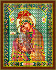 Набор для вышивания бисером Икона Божией Матери «Цареградская»