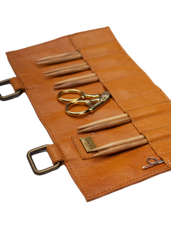 Органайзер для спиц и крючков "Carita I" Whisky. Арт QB-4710/Whisky