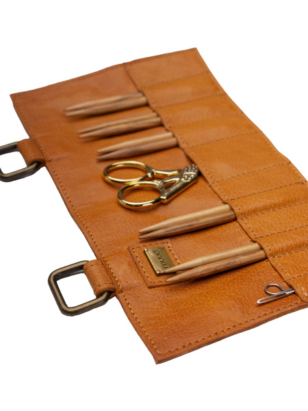 Органайзер для спиц и крючков "Carita I" Whisky. Арт QB-4710/Whisky