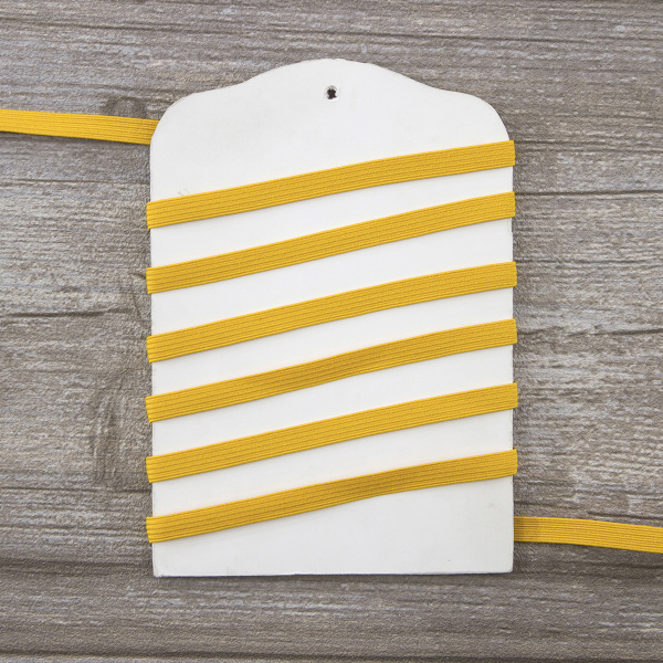 Резинка 6,6 мм, цвет тыквенный. Арт 851113010L7301