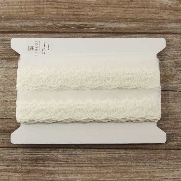 Кружево-вышивка на тюле, 20 мм. Арт 42198/00