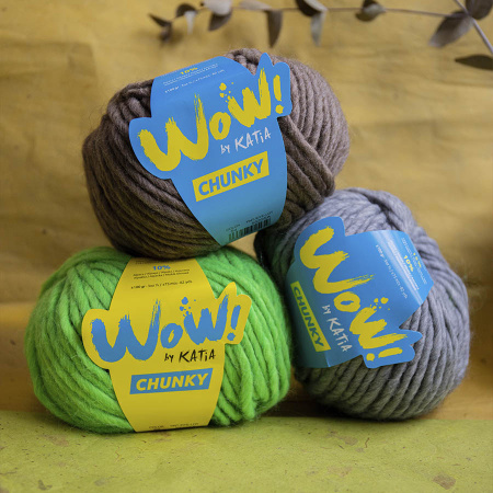 Пряжа Wow-Chunky, 75% акрил, 15% шерсть, 10% альпака, 100 г, 75 м. Арт 1312.54