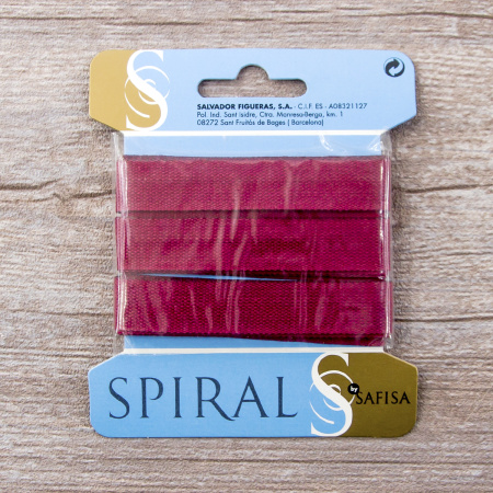 Тесьма киперная хлопковая на блистере SAFISA, 14 мм, 2,5 м , цвет 30, бордо. Арт P00260C-14мм-30         