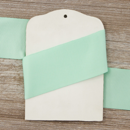 Лента репсовая SAFISA, 50 мм, 25 м, цвет 53 ментоловый. Арт 350-50мм-53