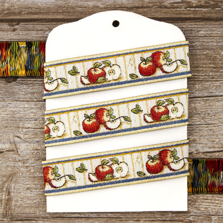 Лента жаккард SAFISA, 25 мм, 15 м, цвет 01. Арт 9217-25мм-01