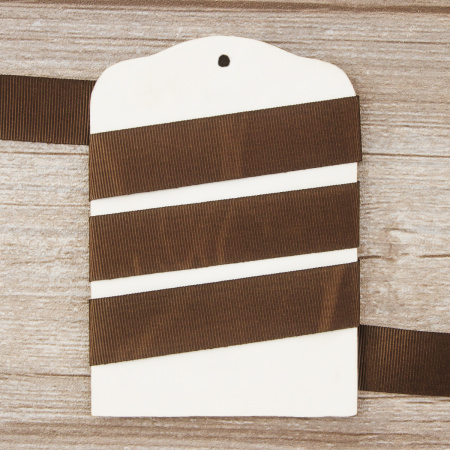 Лента репсовая SAFISA 25 мм, 25 м, цвет 17, темно-коричневый. Арт 350-25мм-17             