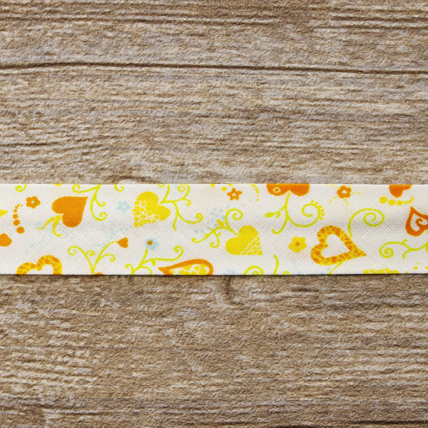 Косая бейка с рисунком SAFISA арт. 6518, 20 мм, 20 м, цвет 04. Арт 6518-20мм-04