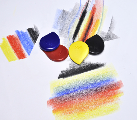 Пастель восковая для рисования Boya, набор мелков. Арт 4 SET/BASIC