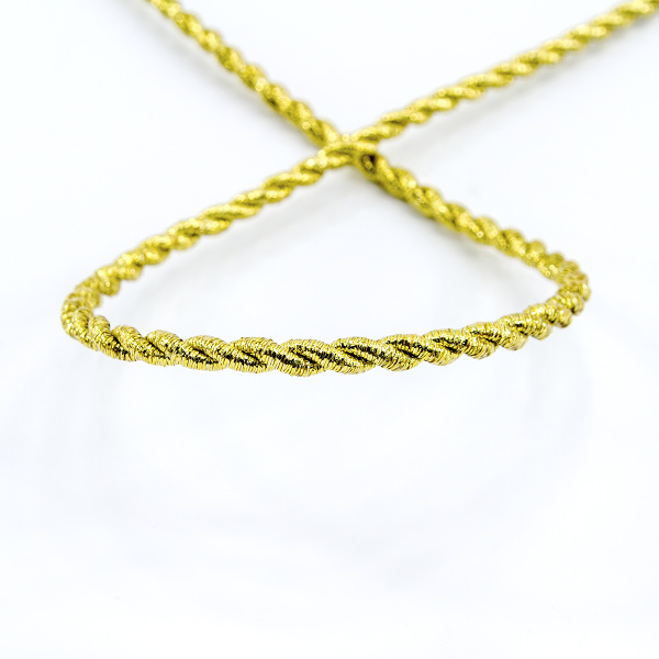 Шнур металлизированный SPIRAL ( SAFISA), арт.25277-1 мм, 15 м, цвет 101, золотой. Арт 25277-1мм-101