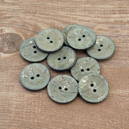 Пуговицы CONCEPT, размер 40, кокос, цвет COL.5 серо-голубой. Арт 1919H-040-COL.5