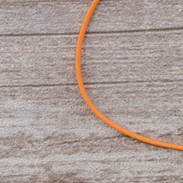 Резинка шляпная SAFISA, 1,5 мм, 25 м, цвет 202 неоновый оранжевый. Арт 4730-1,5мм-202