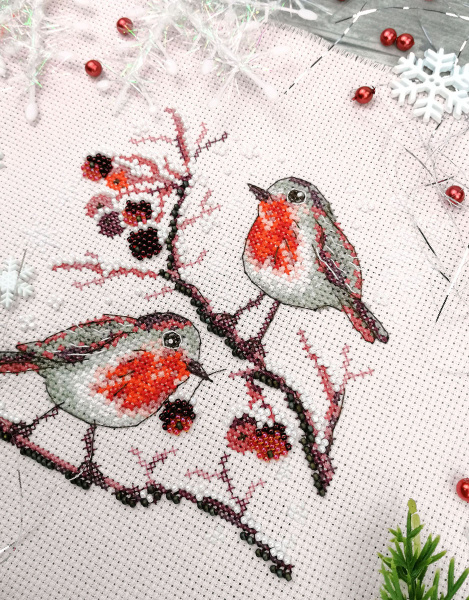 Набор для вышивания  "Зимние ягодки". Арт 13.003.38