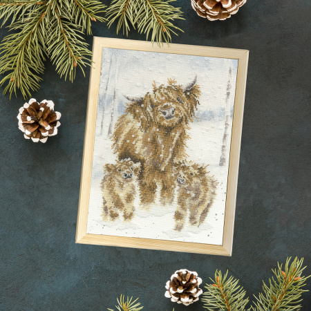 Набор для вышивания "Highland Christmas". Арт XHD128