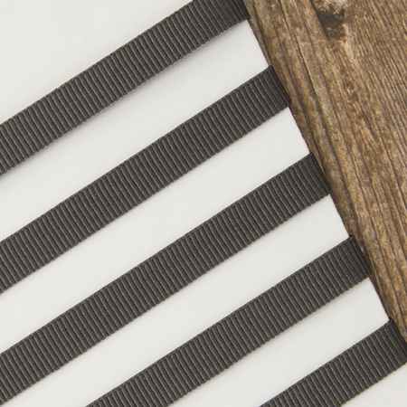 Лента репсовая PEGA, цвет темно-серый, 7 мм. Арт 811798807G4062