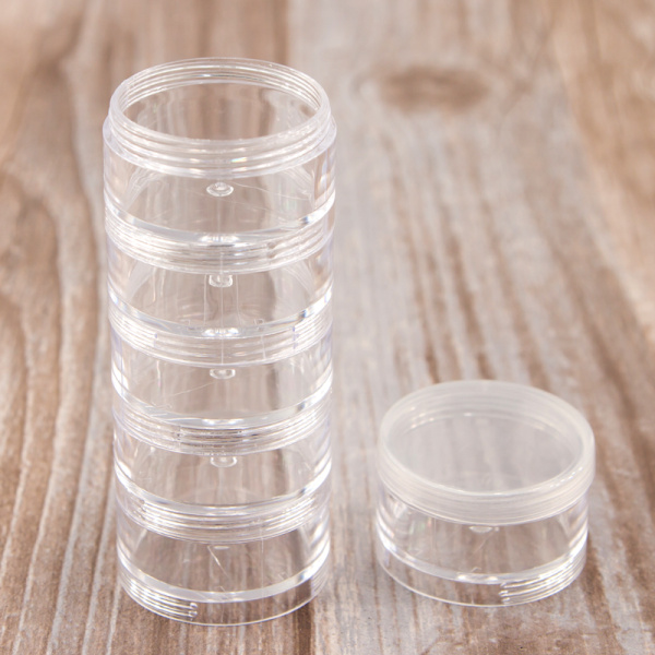 Контейнер для хранения мелкой фурнитуры, 40 х 115 мм, пластик, 6 ячеек. Арт M3008.S                 