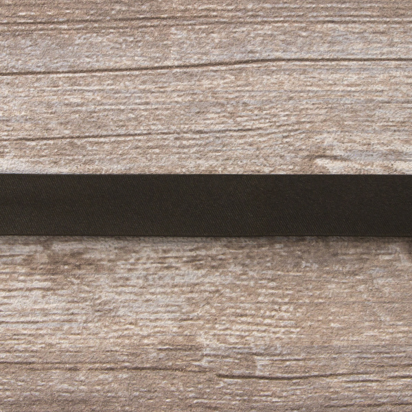 Косая бейка атласная  на блистере SAFISA, 20 мм, 2,5 м, цвет 17, темно-коричневый. Арт P06260-20мм-17          