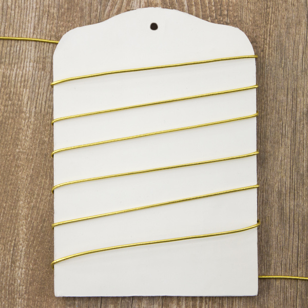 Резинка шляпная PEGA, золото, 1 мм. Арт 852218200X7000          