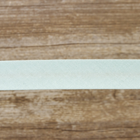 Косая бейка хлопок/полиэстер 20 мм, 25 м, цвет 53, ментоловый. Арт 6120-20мм-53            