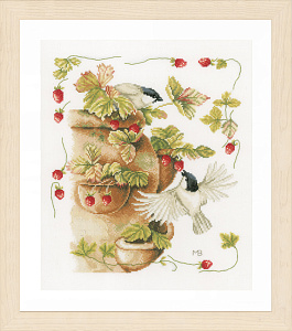 Набор для вышивания "Strawberries & Birds"  