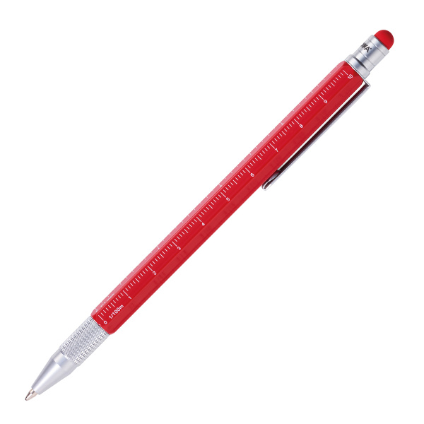 Ручка шариковая TROIKA многофункциональная "CONSTRUCTION SLIM". Арт PIP28/RD