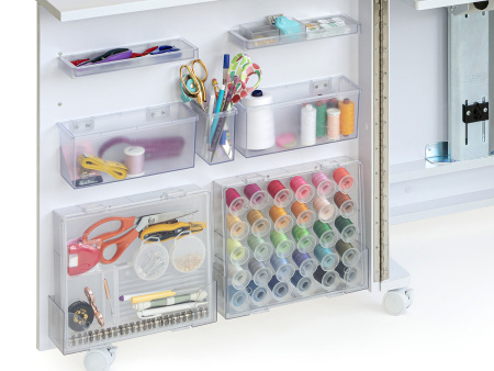 Стол раскладной для швейной машины с раскройным местом ECLIPSE, белый. Арт TLM.E-W001                  