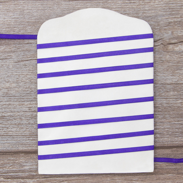 Лента для вышивания SAFISA на блистере, 4 мм, 5 м, цвет 57, фиолетовый темный. Арт P111-4мм-57             